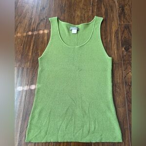 Tommy Bahama Green ribbed knit tank size L